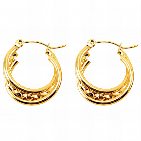 Cercei Alexis Collection 18K Gold Plated - Cercei Alexis Collection ALX89323 placati cu aur 18K
