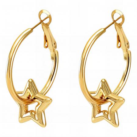 Cercei Alexis Collection 18K Gold Plated - Cercei Alexis Collection ALX89336 placati cu aur 18K