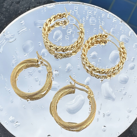 Cercei Alexis Collection ALX89349 placati cu aur 18K [1]