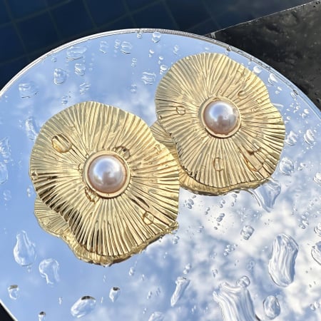 Cercei Alexis Collection ALX89398 placati cu aur 18K [1]