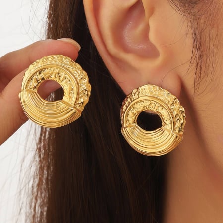 Cercei Alexis Collection ALX89575 placati cu aur 18K [1]