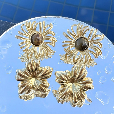Cercei Alexis Collection ALX89741 placati cu aur 18K [1]