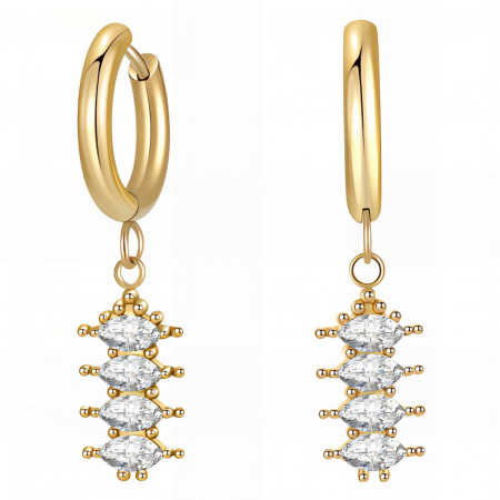 Cercei Alexis Collection 18K Gold Plated - Cercei Alexis Collection ALX90027 placati cu aur 18K