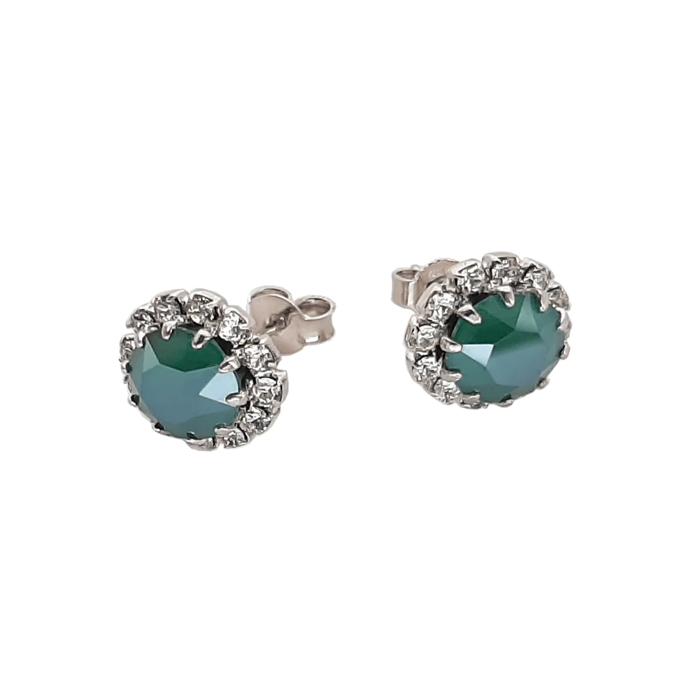 Cercei cristale Swarovski - Cercei cristale Swarovski 3514 Corinne Royal Green