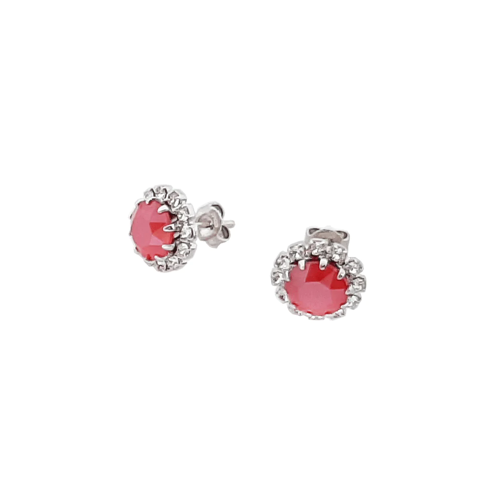 Cercei cristale Swarovski - Cercei cristale Swarovski 3514 Corinne Royal Red