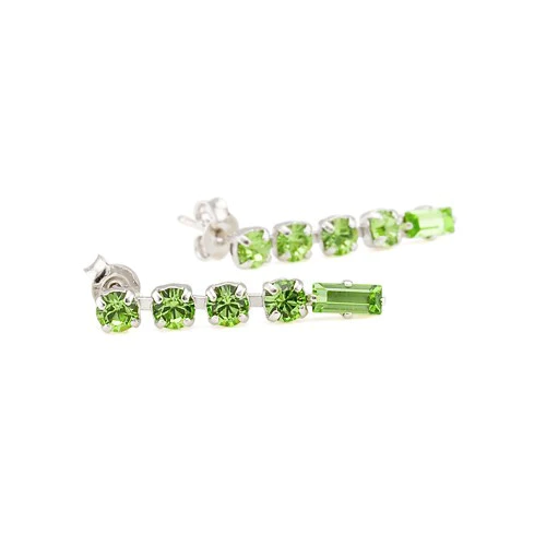 Cercei cristale Swarovski - Cercei cristale Swarovski 3031L Lisette Peridot