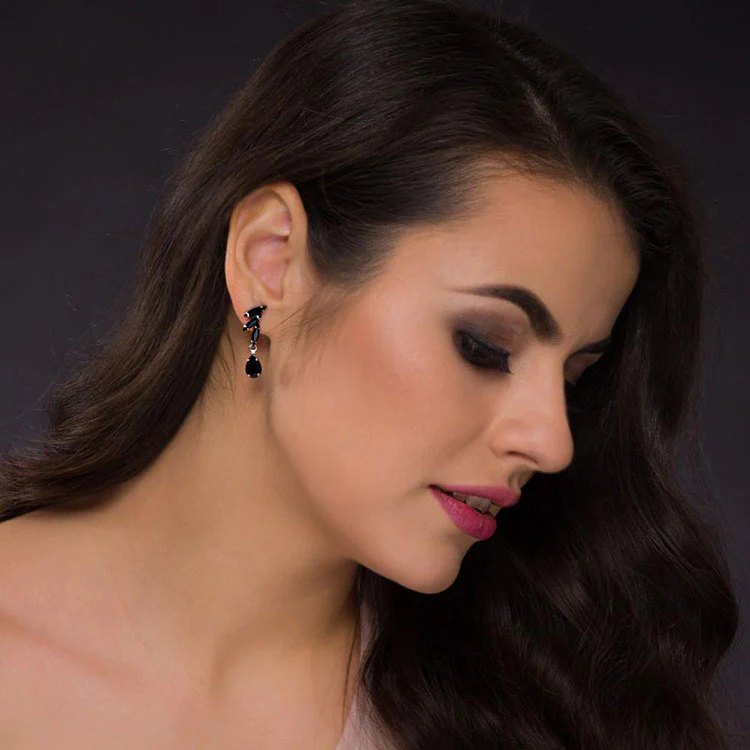 Cercei cristale Swarovski 3510 Maisie Black [1]