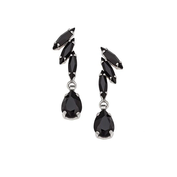 Cercei cristale Swarovski - Cercei cristale Swarovski 3510 Maisie Black