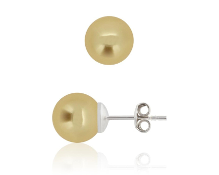 Cercei cristale Swarovski - Cercei din argint cu perle Primero YEM65 Gold