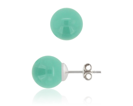 Cercei cristale Swarovski - Cercei din argint cu perle Primero YEM65 Jade