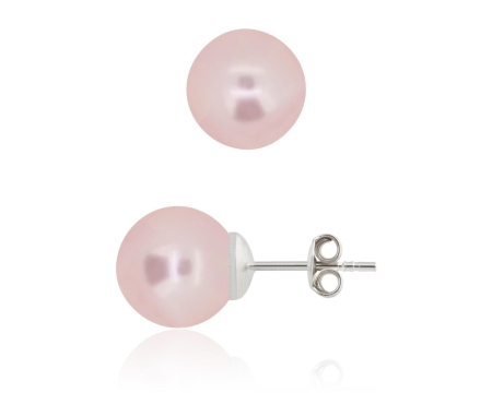 Cercei cristale Swarovski - Cercei din argint cu perle Primero YEM65 Rosaline