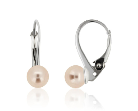 BIJUTERII SWAROVSKI - Cercei din argint cu perle Primero YEM69 Peach