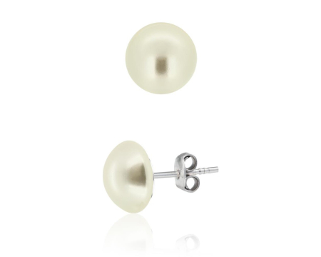 Cercei cristale Swarovski - Cercei din argint cu perle Primero YEM71 Cream