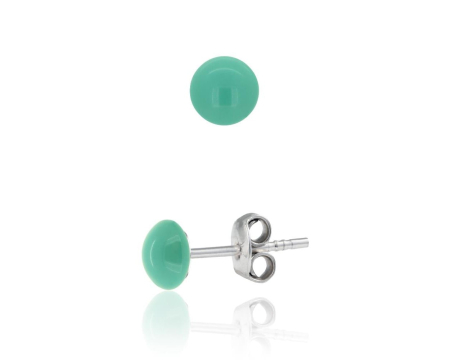 Cercei cristale Swarovski - Cercei din argint cu perle Primero YEM71 Jade