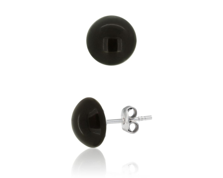 Cercei cristale Swarovski - Cercei din argint cu perle Primero YEM71 Mystic Black