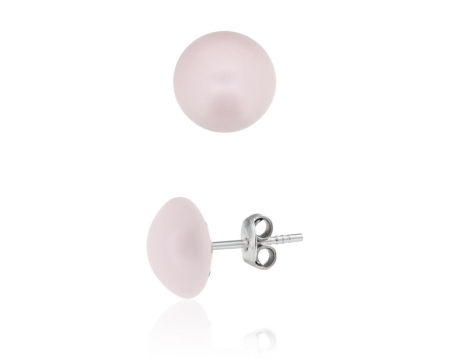 Cercei cristale Swarovski - Cercei din argint cu perle Primero YEM71 Pastel Rose