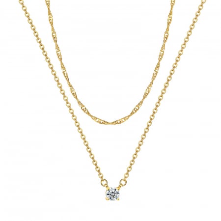 Coliere Alexis Collection 18K Gold Plated - Colier Alexis Collection ALX87188C placat cu aur 18K
