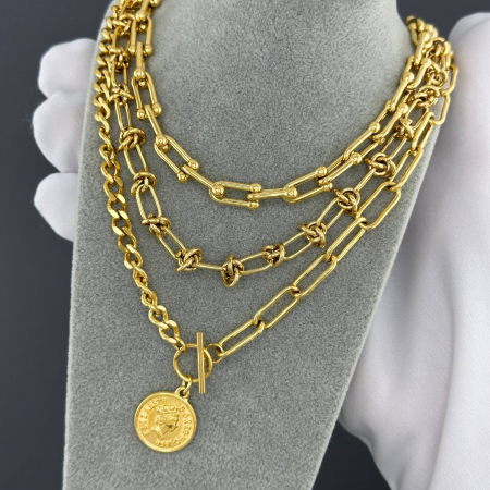 Colier Alexis Collection ALX87381C placat cu aur 18K [2]