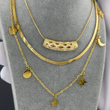Colier Alexis Collection ALX87438C placat cu aur 18K [1]