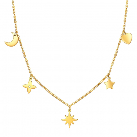 Coliere Alexis Collection 18K Gold Plated - Colier Alexis Collection ALX87438C placat cu aur 18K