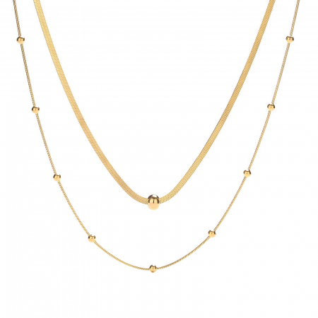 Coliere Alexis Collection 18K Gold Plated - Colier Alexis Collection ALX87785C placat cu aur 18K