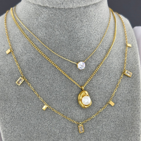 Colier Alexis Collection ALX87811C placat cu aur 18K [1]