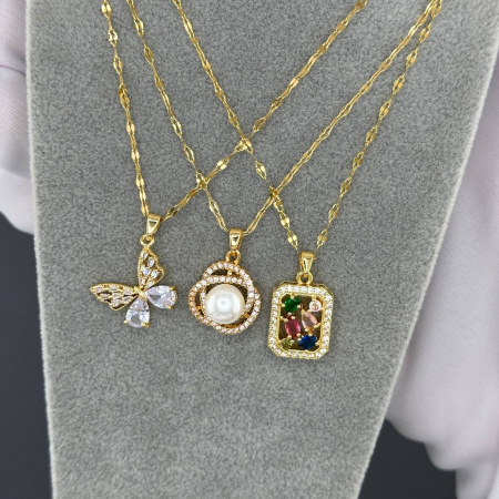 Colier Alexis Collection ALX87876C placat cu aur 18K [2]