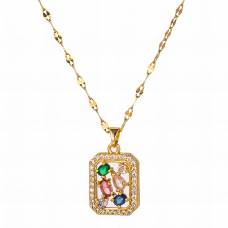 Coliere Alexis Collection 18K Gold Plated - Colier Alexis Collection ALX87876C placat cu aur 18K