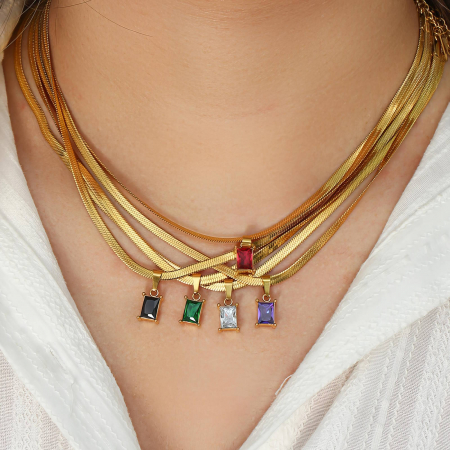 Colier Alexis Collection ALX88349C placat cu aur 18K [2]
