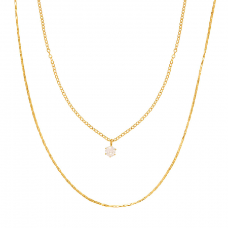 Coliere Alexis Collection 18K Gold Plated - Colier Alexis Collection ALX88405C placat cu aur 18K
