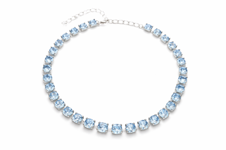 Coliere cristale Swarovski - Colier cu cristale Primero Ava aquamarine 8mm