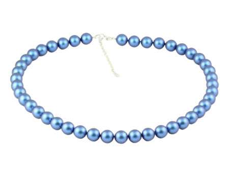 Coliere cristale Swarovski - Colier din argint cu perle de cultura Primero Purity Iridescent Dark Blue 10mm