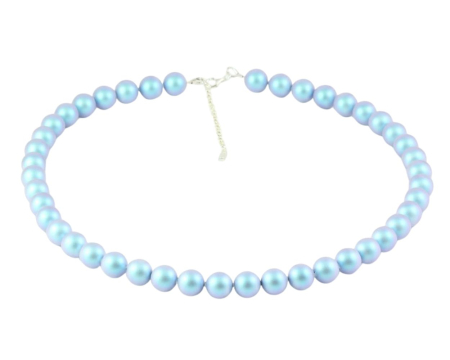 Coliere argint - Colier din argint cu perle de cultura Primero Purity Iridescent Light Blue 10mm