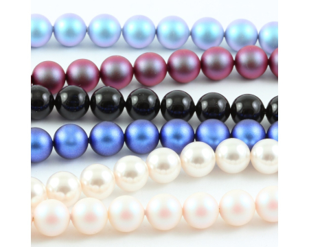 Colier din argint cu perle de cultura Primero Purity Iridescent Light Blue 10mm [1]