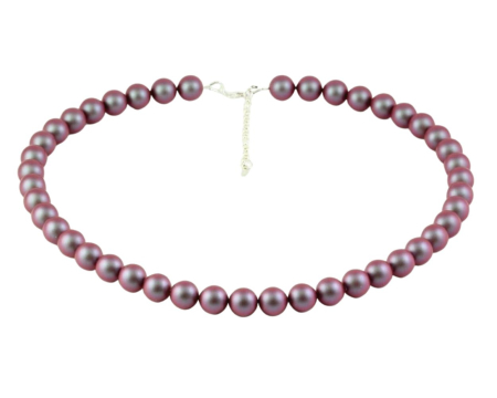 Coliere argint - Colier din argint cu perle de cultura Primero Purity Iridescent Red 10mm