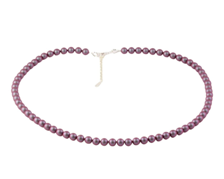 Coliere argint - Colier din argint cu perle de cultura Primero Purity Iridescent Red 6mm