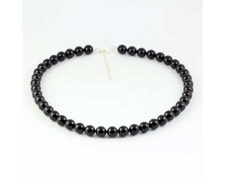 Colier din argint cu perle de cultura Primero Purity Mystic Black 10mm [2]