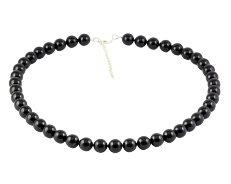 Coliere argint - Colier din argint cu perle de cultura Primero Purity Mystic Black 10mm