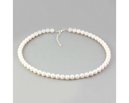 Colier din argint cu perle de cultura Primero Purity Pearlescent White 8mm [1]