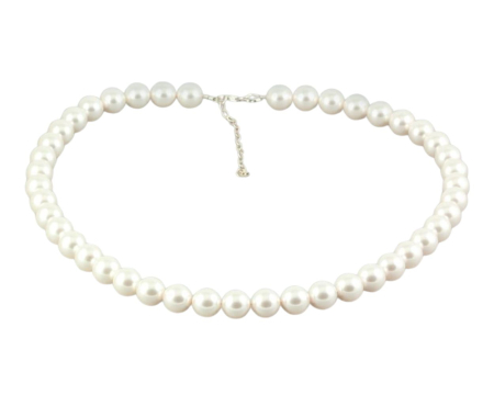 Coliere argint - Colier din argint cu perle de cultura Primero Purity White 10mm
