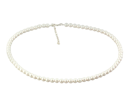 Coliere argint - Colier din argint cu perle de cultura Primero Purity White 6mm