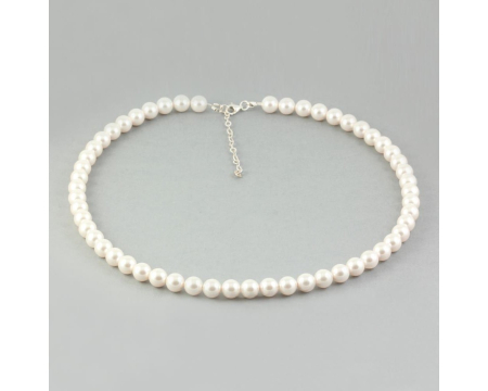 Colier din argint cu perle de cultura Primero Purity White 8mm [1]