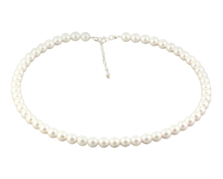 Coliere argint - Colier din argint cu perle de cultura Primero Purity White 8mm