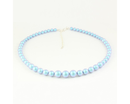 Colier din argint cu perle de cultura Primero Serenity Iridescent Light Blue [2]