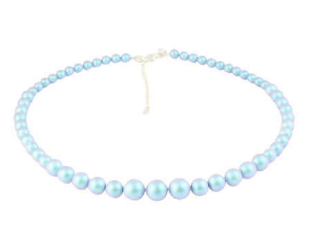 Coliere cristale Swarovski - Colier din argint cu perle de cultura Primero Serenity Iridescent Light Blue