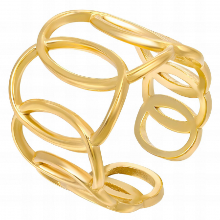 Inele Alexis Collection 18K Gold Plated - Inel Alexis Collection ALX87111 placat cu aur 18K