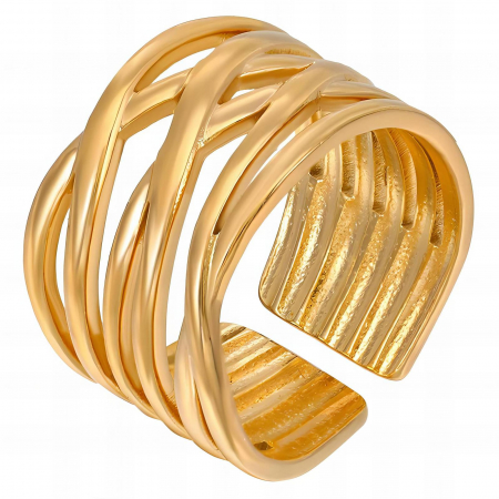Inele Alexis Collection 18K Gold Plated - Inel Alexis Collection ALX87604 placat cu aur 18K