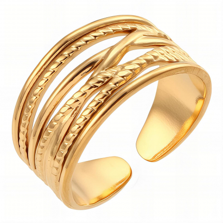 Inele Alexis Collection 18K Gold Plated - Inel Alexis Collection ALX88474 placat cu aur 18K