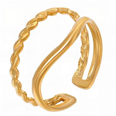 Inele Alexis Collection 18K Gold Plated - Inel Alexis Collection ALX88492 placat cu aur 18K