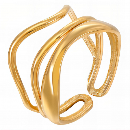 Inele Alexis Collection 18K Gold Plated - Inel Alexis Collection ALX88493 placat cu aur 18K